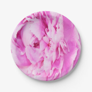 Soft Pink Peony Paper Plates