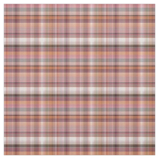 Soft Pink Plaid Fabric (Swatch)