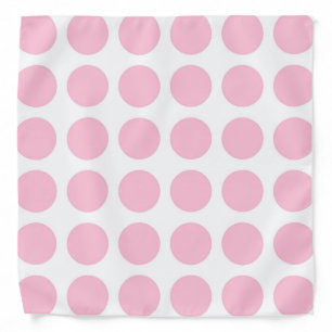 Soft Pink Polka Dots Bandana