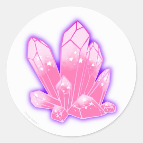Soft Pink radiant Crystal sticker
