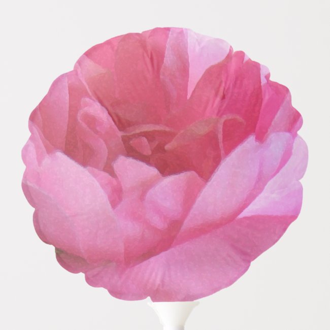Soft Pink Rose Flower Floral Balloon