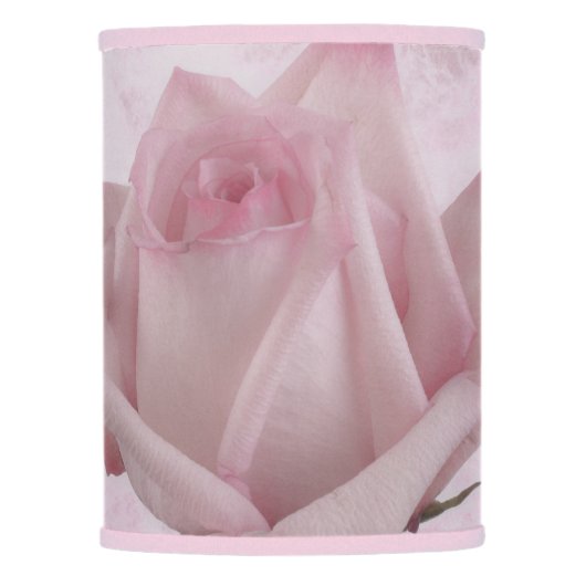 Soft Pink Rose Flower Lamp Shade (Front)