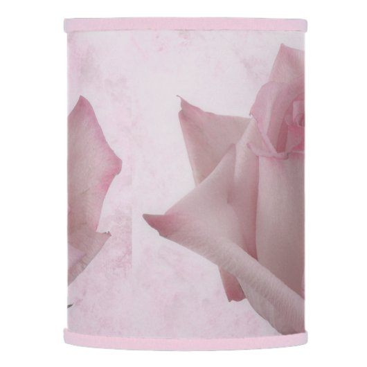Soft Pink Rose Flower Lamp Shade (Left)