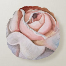Soft Pink Rose in Watercolor by Jodi Mahaffey 
