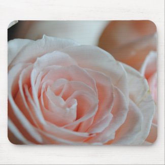 Soft Pink Rose Mouse Pad