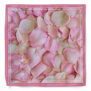 Soft Pink Rose Petals Love Is Bandana