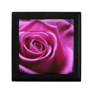 Soft Pink Rose wooden keepsake jewelry gift box