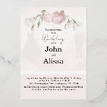 Soft Pink Roses & Bride and Groom Collection