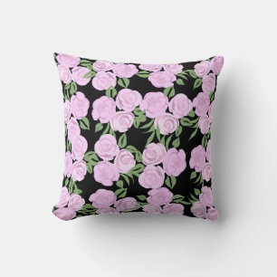 Soft Pink Roses Pillow