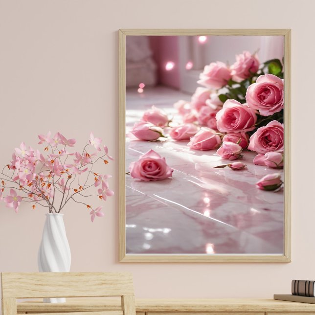 Soft Pink Roses Poster (Creator Uploaded)