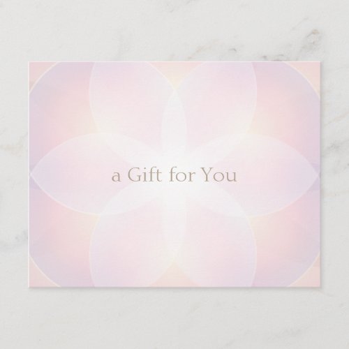 Soft Pink Salon Spa Gift Certificate