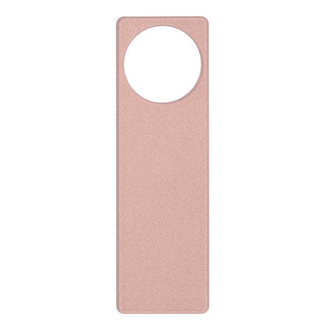 Soft Pink Sand Background Door Hanger (Front)