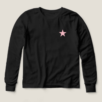 Soft Pink Star Design – Cute & Dreamy Aesthetic Tri-Blend Shirts