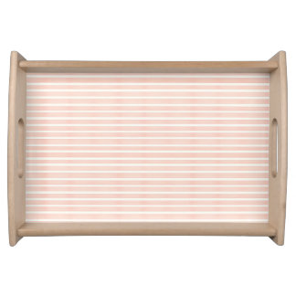 Soft Pink Stripes Serving Tray