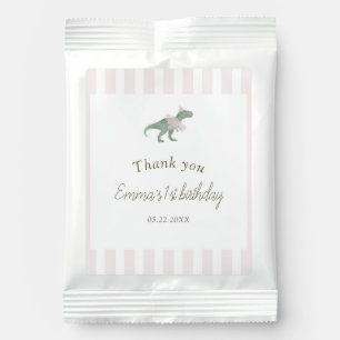Soft Pink T Rex Tutu Girl Birthday Margarita Drink Mix