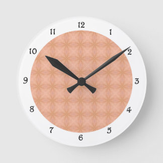 Soft Pink Tiled Pattern Clock