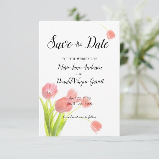 Soft Pink Tulips (Standing Front)