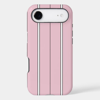 Soft Pink Vertical Stripe Pattern Minimal iPhone 17 Air Case