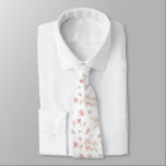 Soft Pink Watercolor Flower Pattern Neck Tie<br><div class="desc">Image by Anastasiya Bleskina | Shutterstock. Image ID: 401028175 | This pattern features a soft watercolor design.</div>