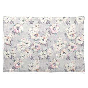 Soft Pink Watercolor Pattern Cloth Placemat