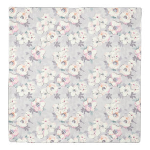 Soft Pink Watercolor Pattern Duvet Cover