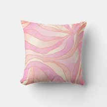 Soft Pink Watercolor Wavy Abstract