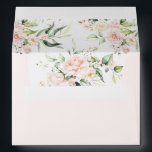 Soft Pink & White Luxury Elegant Roses w/ address Envelope<br><div class="desc">This envelope goes perfectly with our soft pink blush luxury invitation line. Edit with your return address to save you time and give a beautiful first impression.</div>