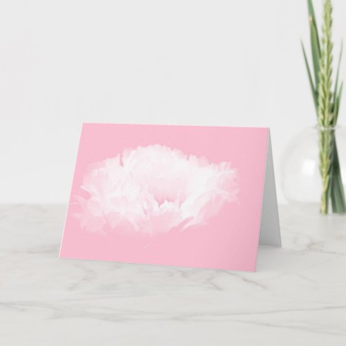 Soft Pink White Peony Floral  HGC1 Card