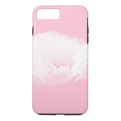 Soft Pink White Peony Floral iPhone Case 2