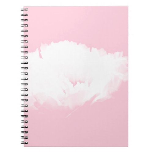 Soft Pink White Peony _ Floral Notebook