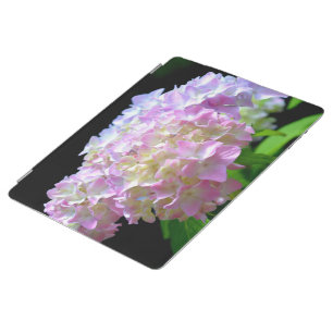 Soft pink yellow purple hydrangeas flowers iPad smart cover