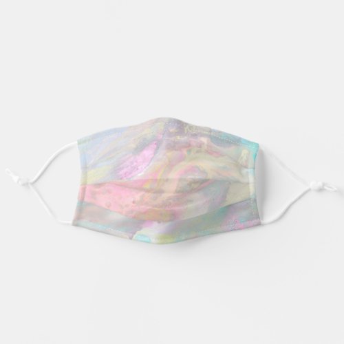  Soft Pinks Turquoise Lavender Marble Pastel Adult Cloth Face Mask