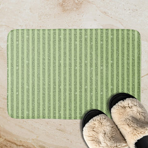 Soft Pistachio Glitter Style Minimal Pattern Bath Mat