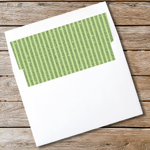 Soft Pistachio Glitter Style Minimal Pattern Envelope Liner