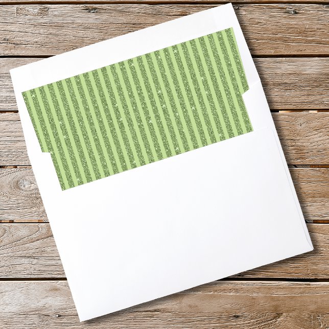Soft Pistachio Glitter Style Minimal Pattern Envelope Liner (Creator Uploaded)