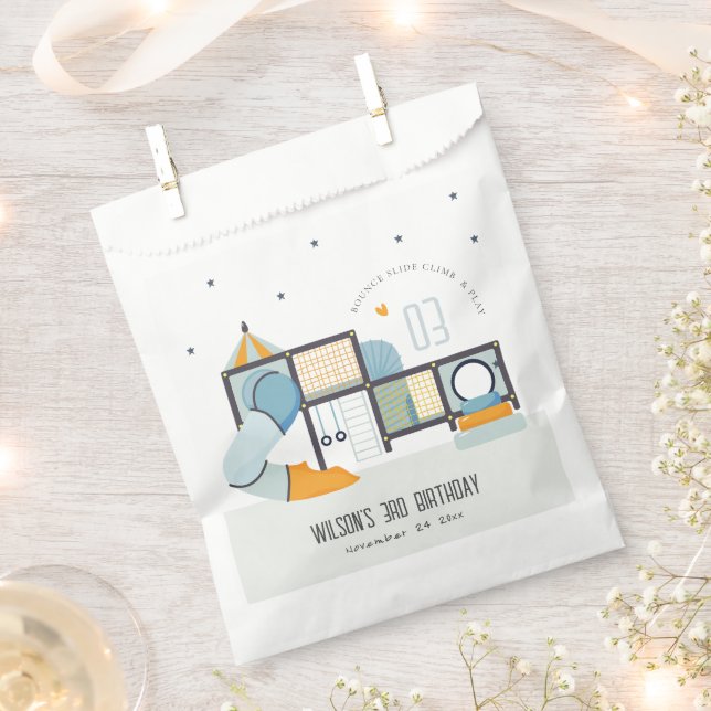 Soft Play Centre Indoor Jungle Gym Kids Birthday Favor Bag (Clipped)
