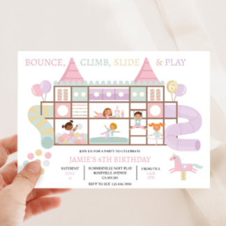 Soft Play Jungle Gym Birthday Party Invitation