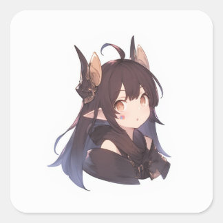 Soft Playful Art Square Sticker