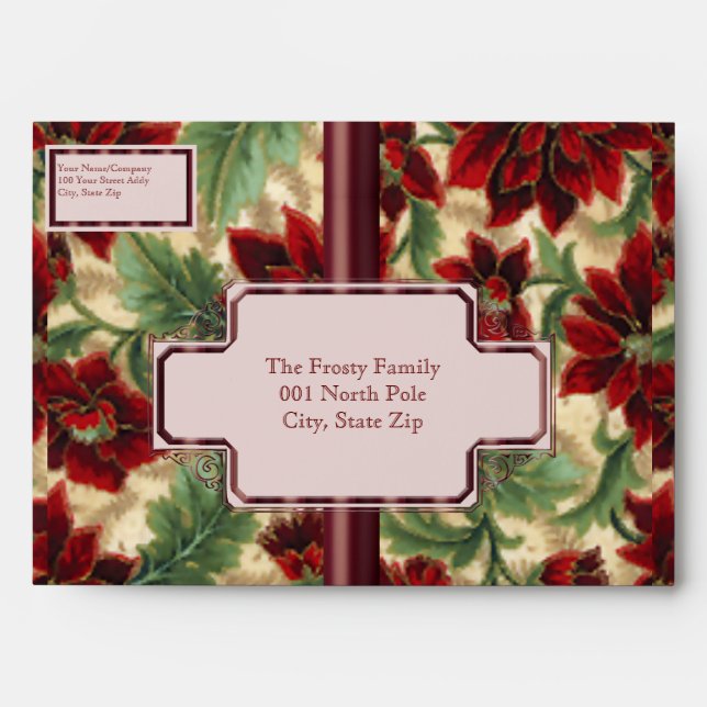 Soft Poinsettias Envelope (Front)