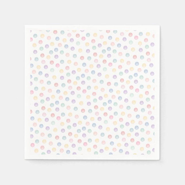 Soft Polka Dots - Any Occasion Napkins (Front)