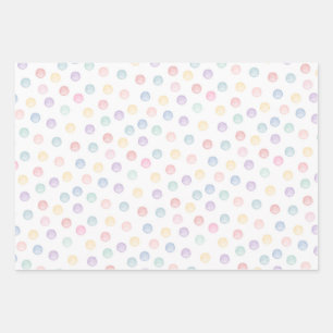 Soft Polka Dots - Any Occasion Wrapping Paper Sheets