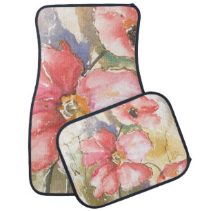 Soft Poppies I Car Floor Mat