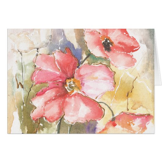 Soft Poppies I Cards (Front Horizontal)