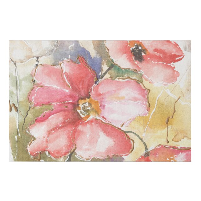 Soft Poppies I Faux Canvas Print (Front)