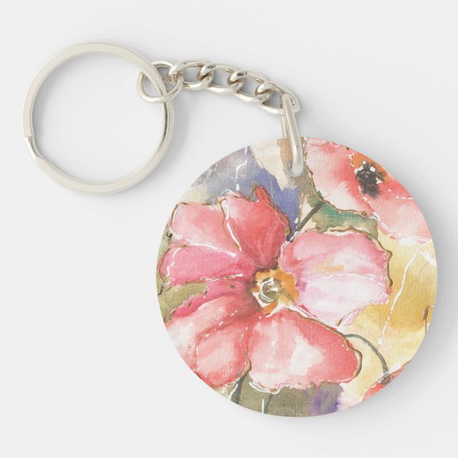 Soft Poppies I Keychain (Front)