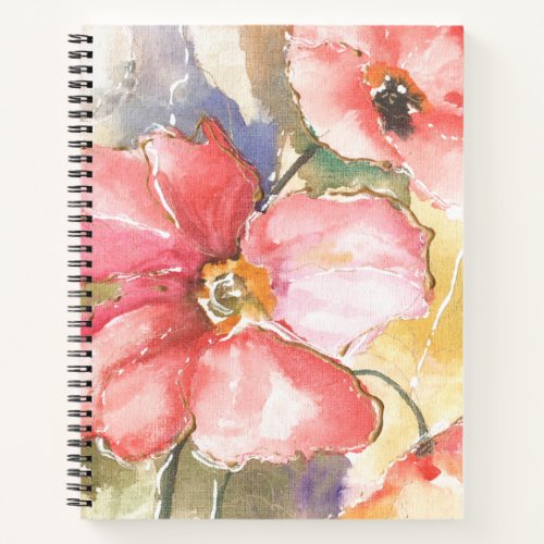 Soft Poppies I Notebook