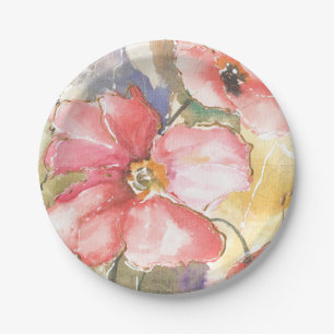 Soft Poppies I Paper Plates