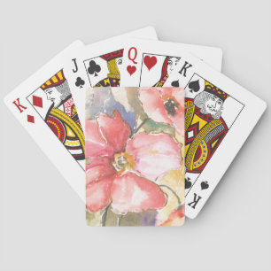 Soft Poppies I Poker Cards