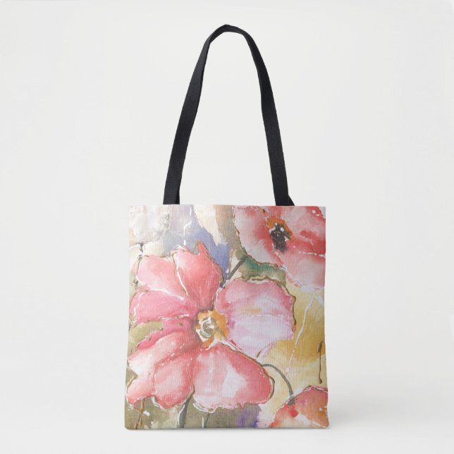 Soft Poppies I Tote Bag (Front)