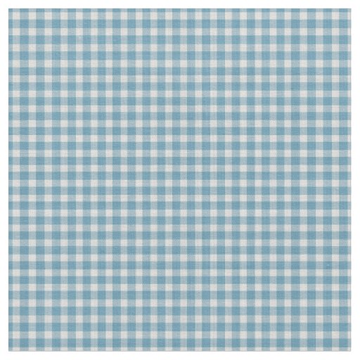 Soft Powder Blue Gingham Plaid Pattern   Fabric